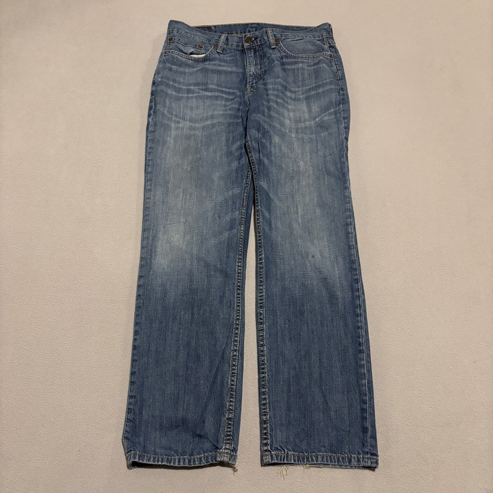 Levi’s 514 Men’s Jeans 32x30 Blue Denim Straight Fit Grunge Faded Casual‎ Spring